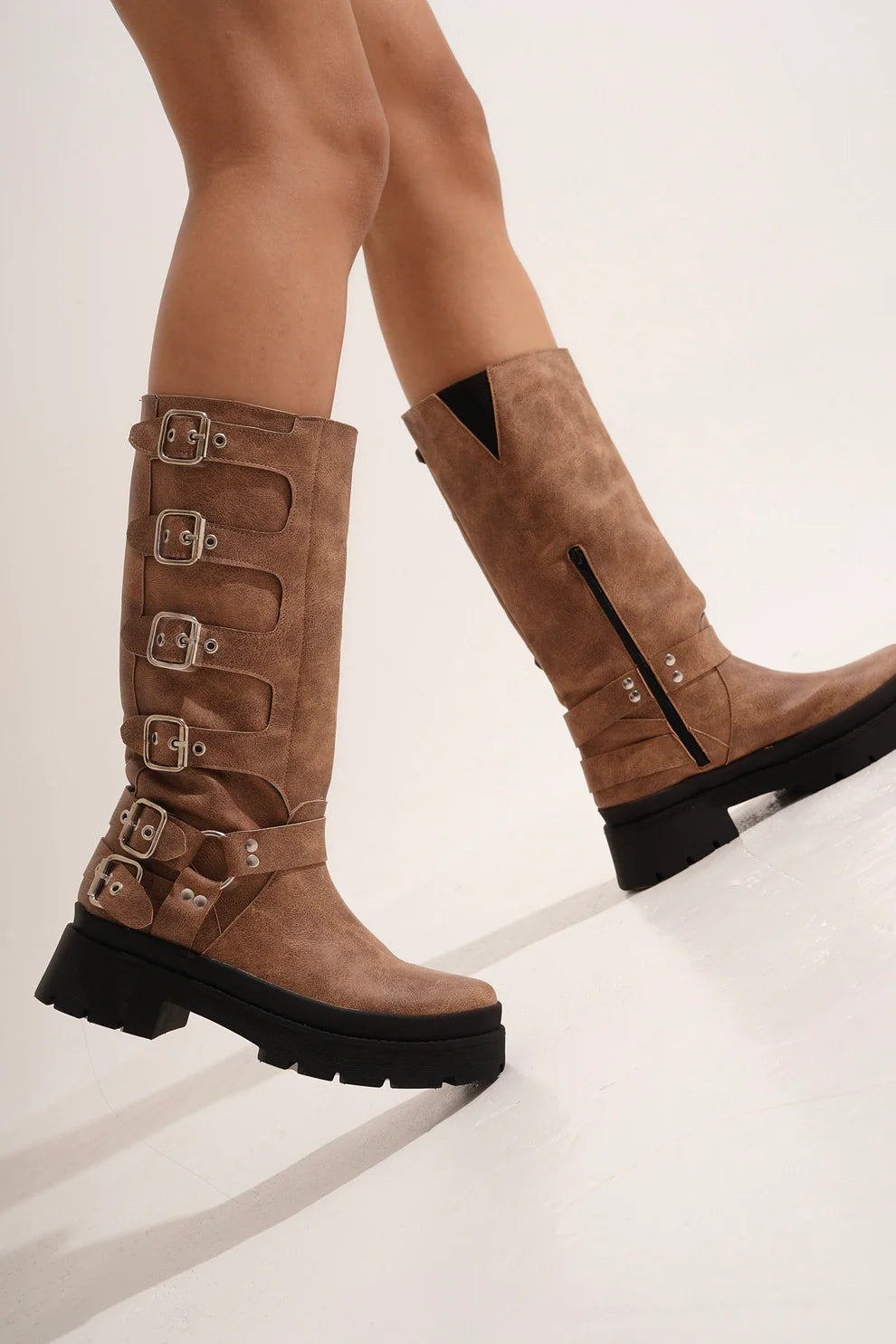 Botas biker boots WOLF suela