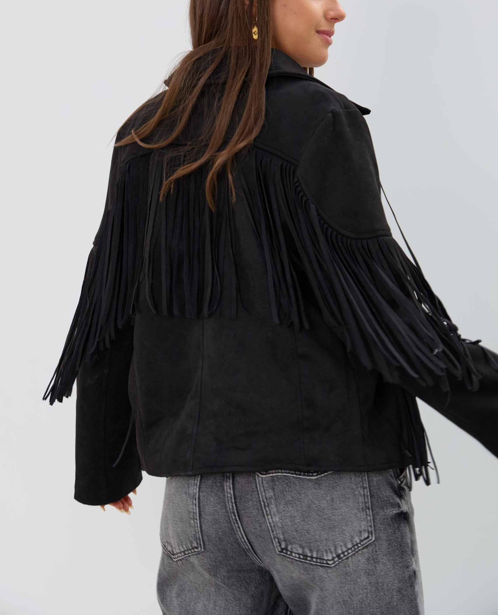 Campera Boho Black