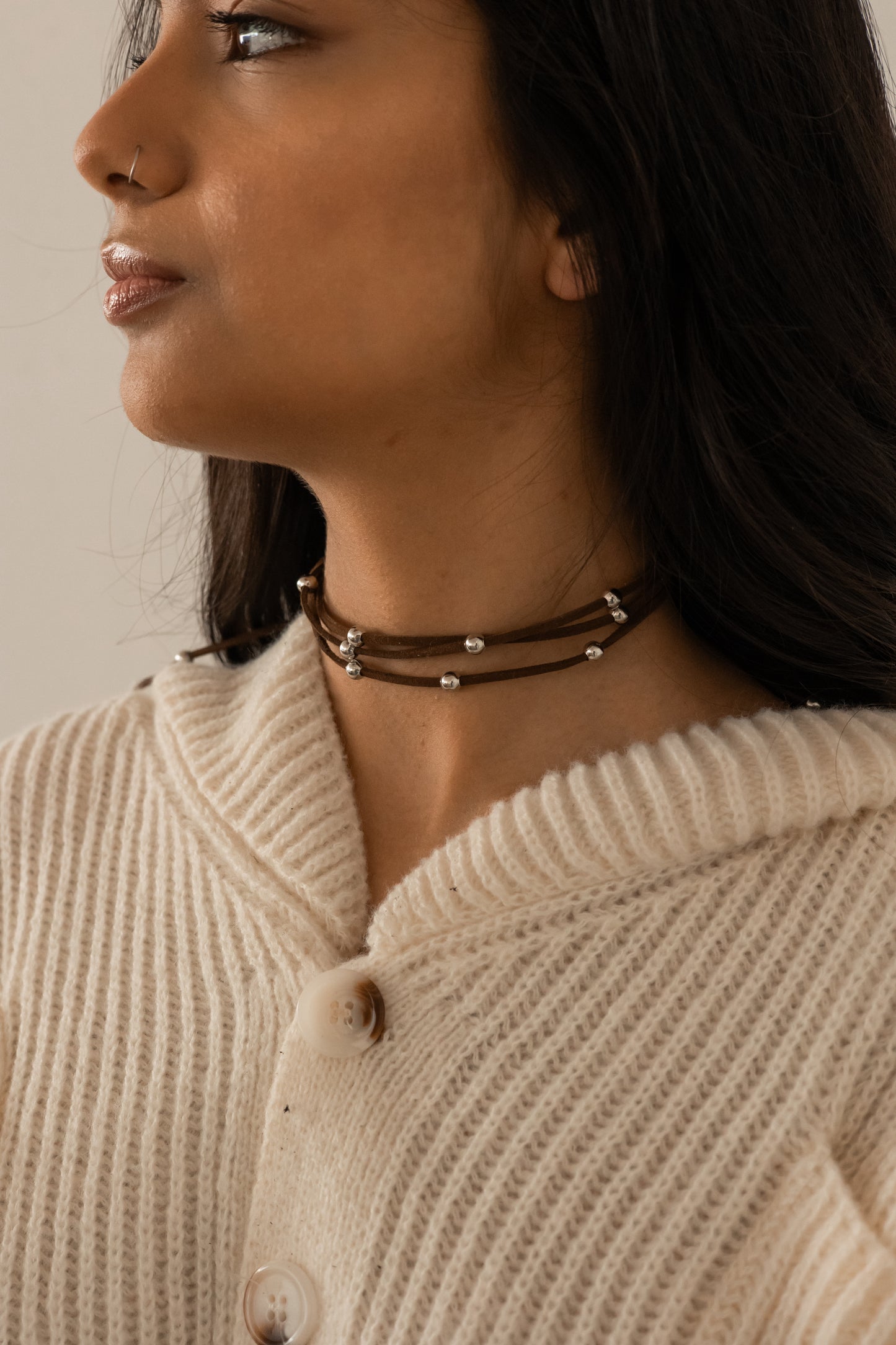 Choker Amari Marron